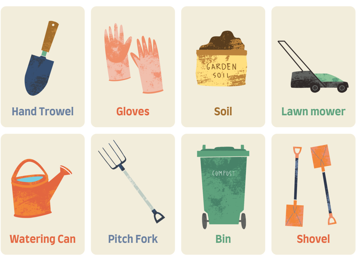 Gardening Tools with names